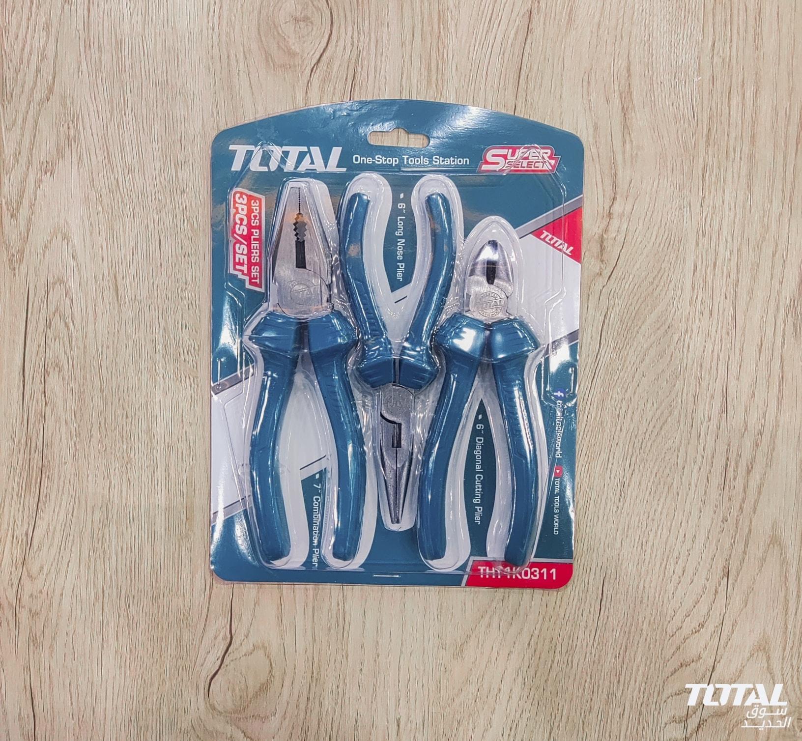 BỘ 3 KÌM RĂNG,CẮT VÀ MŨI NHỌN TOTAL THT1K0311 - HÀNG CHÍNH HÃNG