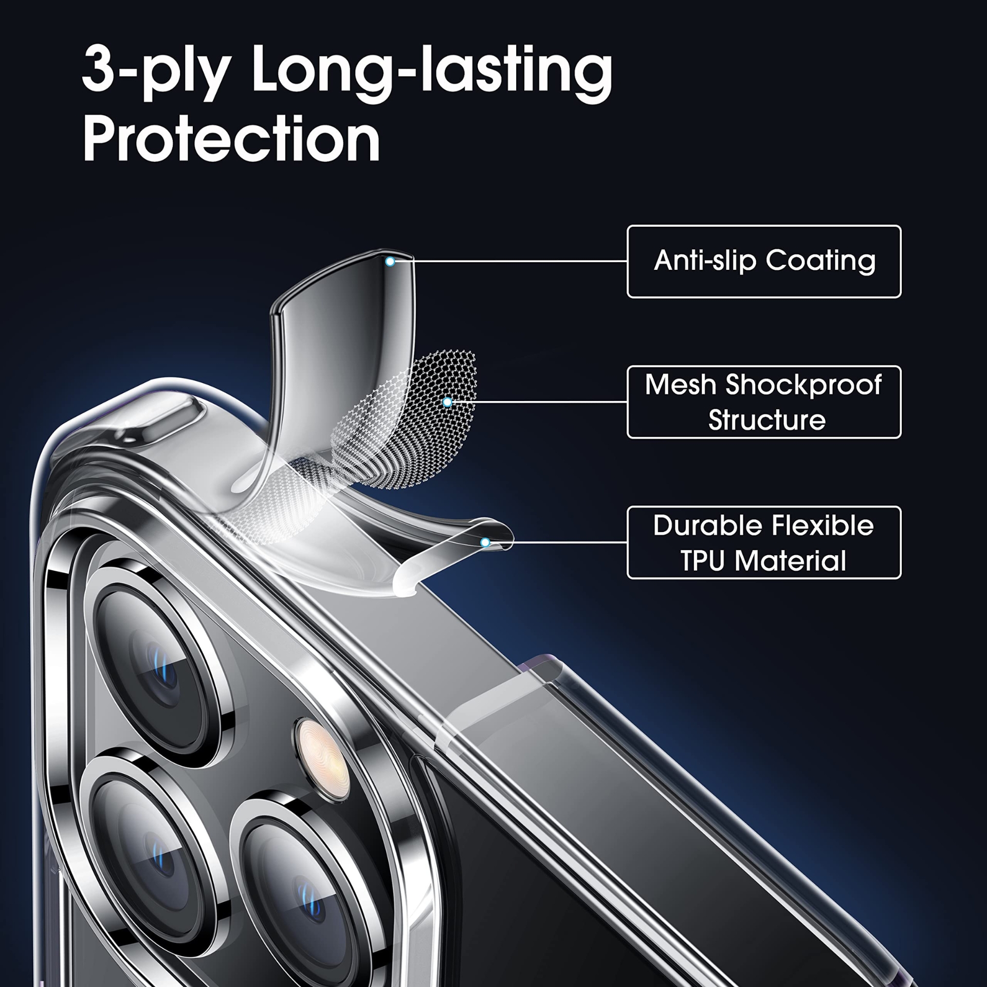 Ốp Lưng Case Trong Mipow Chống Ố Vàng Dành Cho iPhone 15 Pro Max / 15 Pro / 15 Plus / 15, MIPOW TEMPERED TRANSPARNET - HÀNG CHÍNH HÃNG