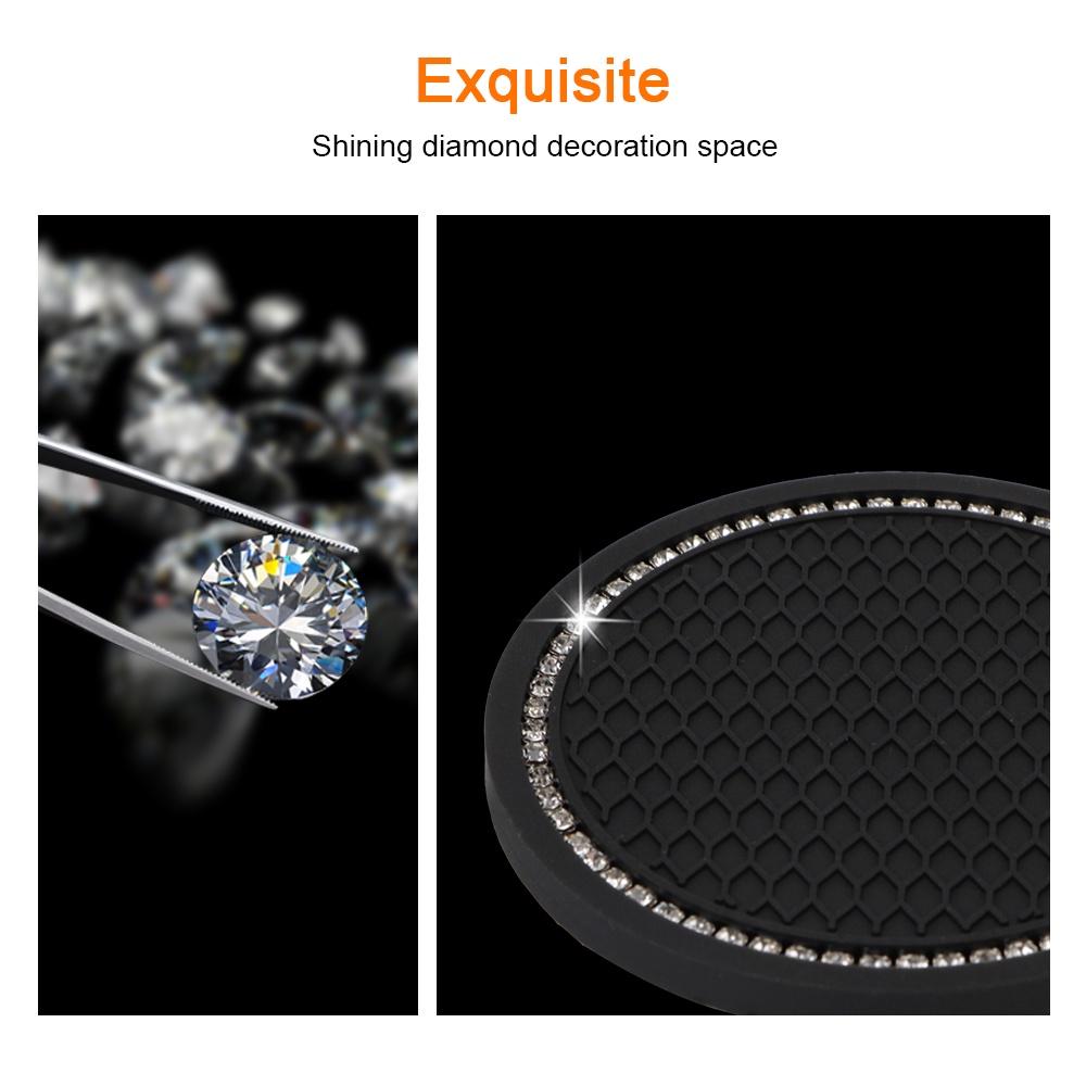 Set 2 giá đỡ bình nước bằng silicon chống trượt tiện dụng cho xe hơi