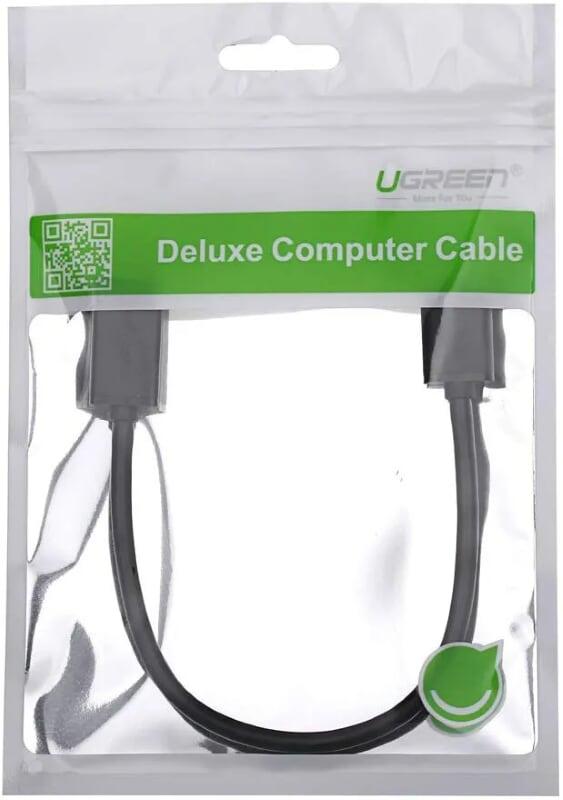 Ugreen UG10816US127TK 20CM màu Đen Cáp MICRO USB 3.0 OTG sang USB 3.0 đầu mạ vàng - HÀNG CHÍNH HÃNG