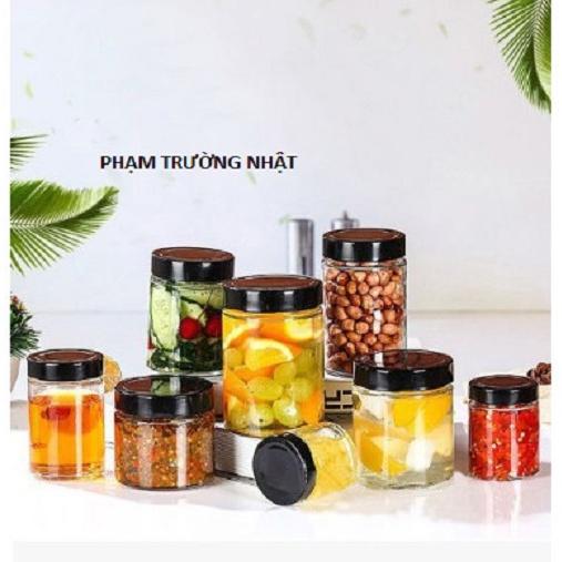 Hũ Thủy Tinh Trụ Tròn Nắp Thiết Dày 100ml ,220ml | Tùy Chọn Dung Tích