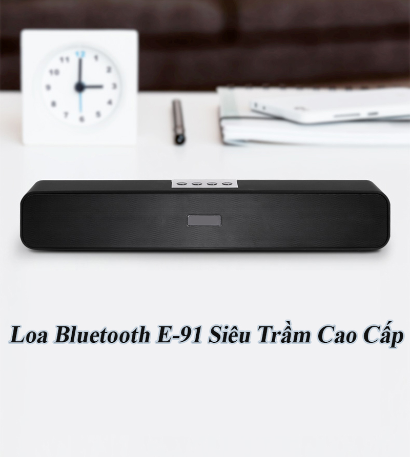 Loa Nghe Nhạc Bluetooth E-91 Hỗ Trợ Thẻ Nhớ, USB, Jack 3.5 Cao Cấp