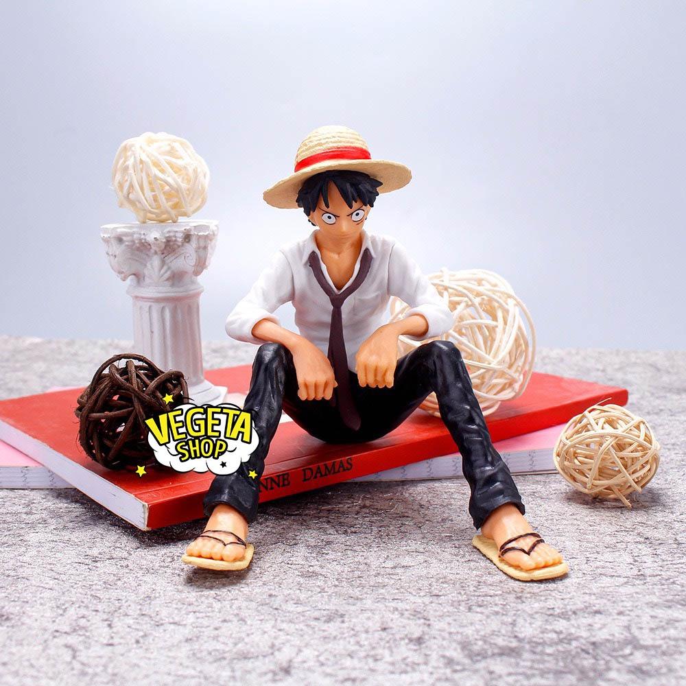Mô hình One Piece - Luffy mũ rơm ngồi - Kích thước 8x12cm - Mô hình cực chắc tay, to, nặng, nét, đẹp