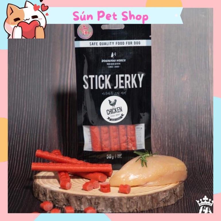 Bánh thưởng dạng que Bowwow Stick Jerky cho chó - Snack cao cấp cho thú cưng