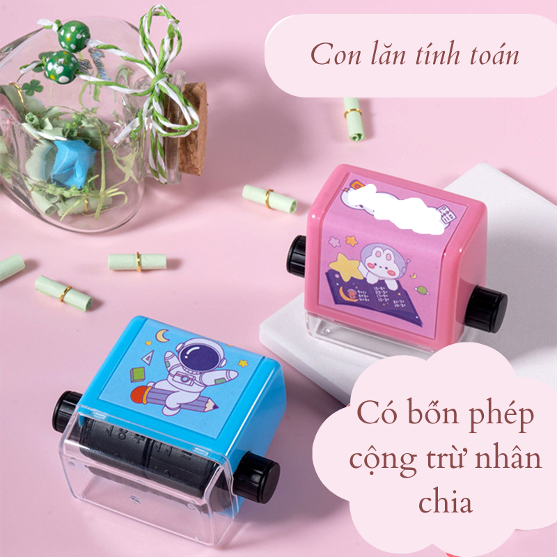 Con lăn toán học trí tuệ giúp bé tính toán và tự học toán tốt hơn bốn phép cộng trừ nhân chia