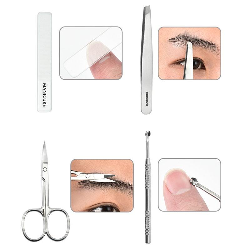 Bộ 9 Dụng Cụ Chăm Sóc Móng Chuyên Nghiệp - Set 9 Món MANICURE Làm Từ Thép Không Gỉ Cao Cấp Công Nghệ Đức