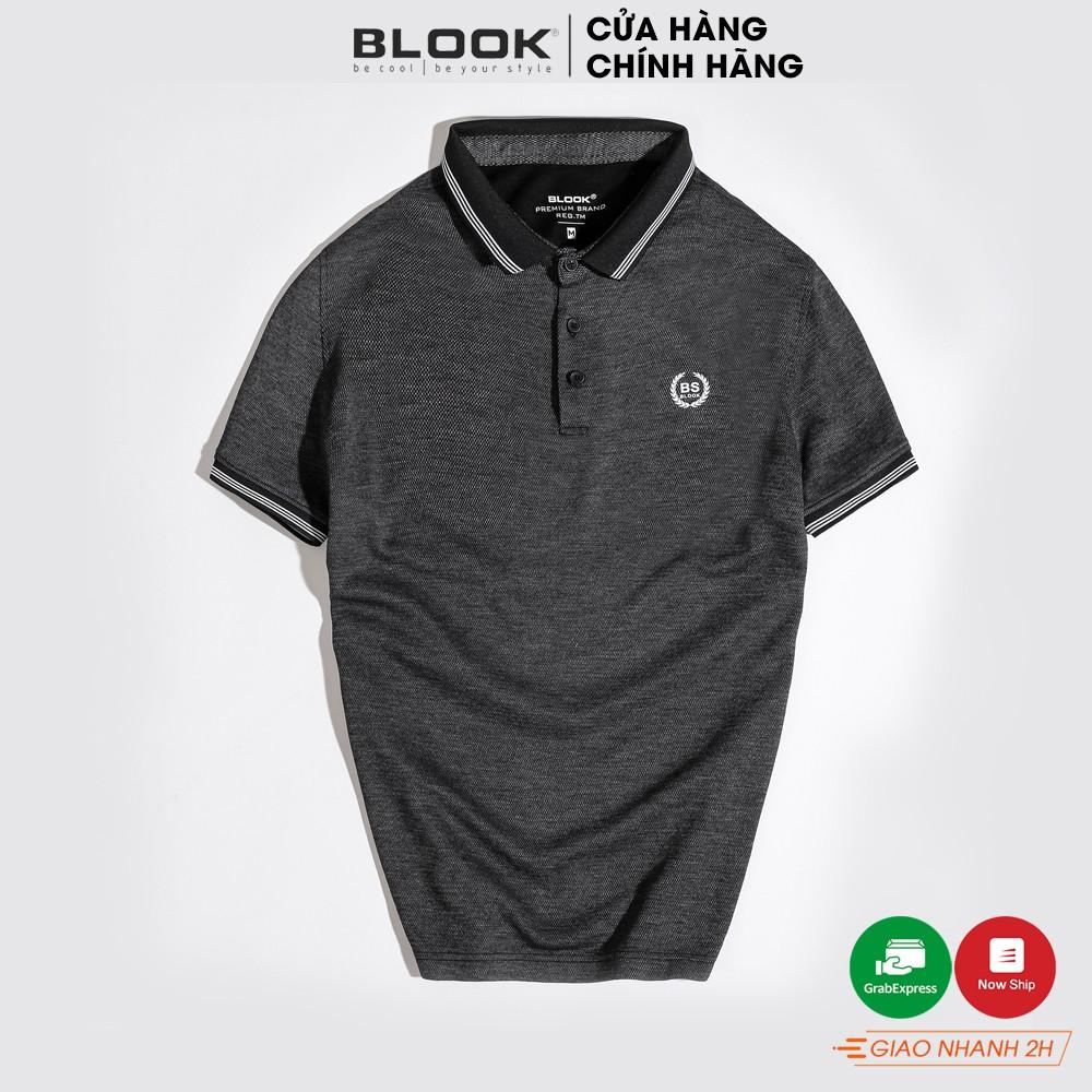 Áo Polo nam Premium BLOOK chất vải thun dệt sợi dày dặ màu ĐỎ mã 23570 (HÌNH THẬT)