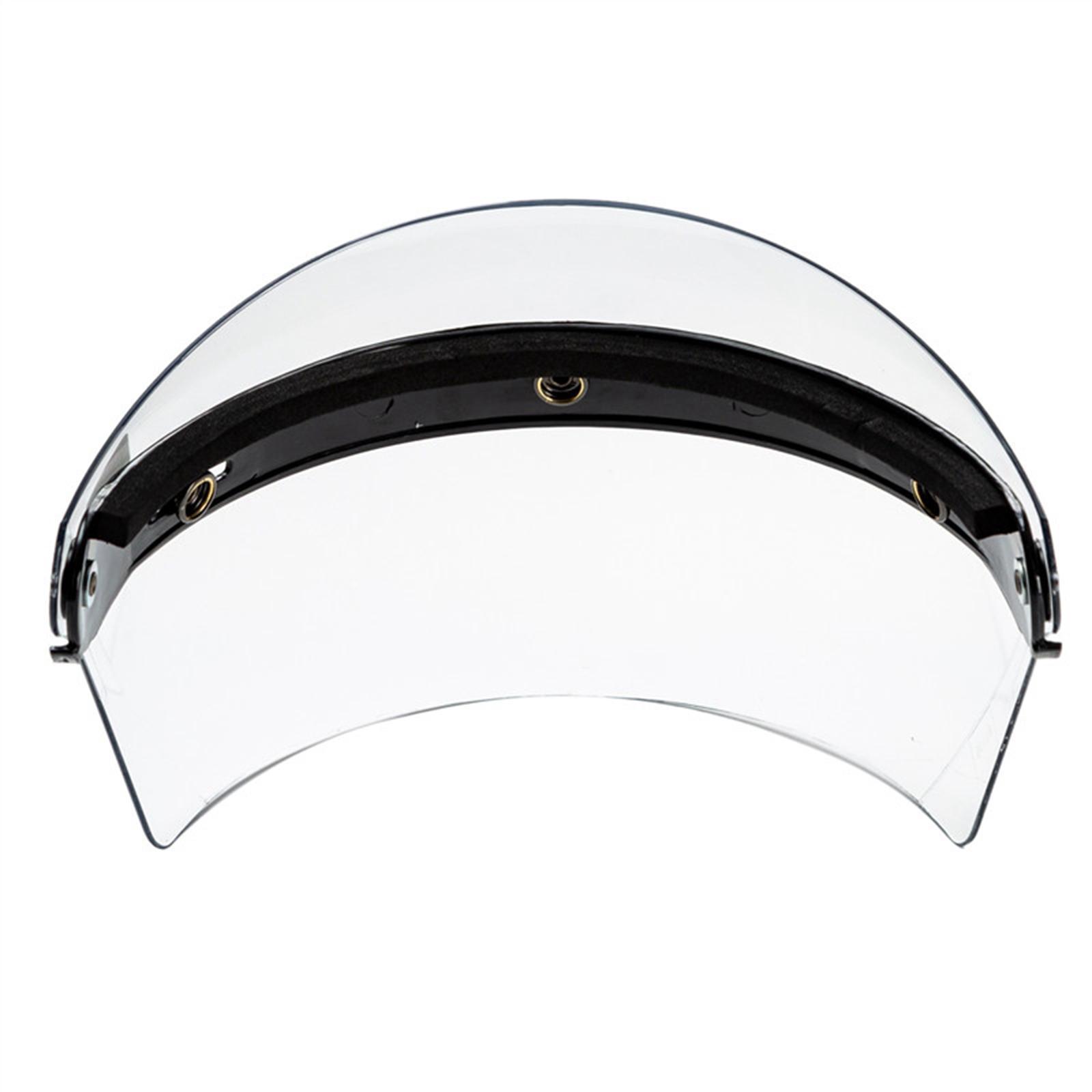 2Pcs Retro Open Face Helmet Visor Wind Shield Lens Anti-fog Anti-scratch