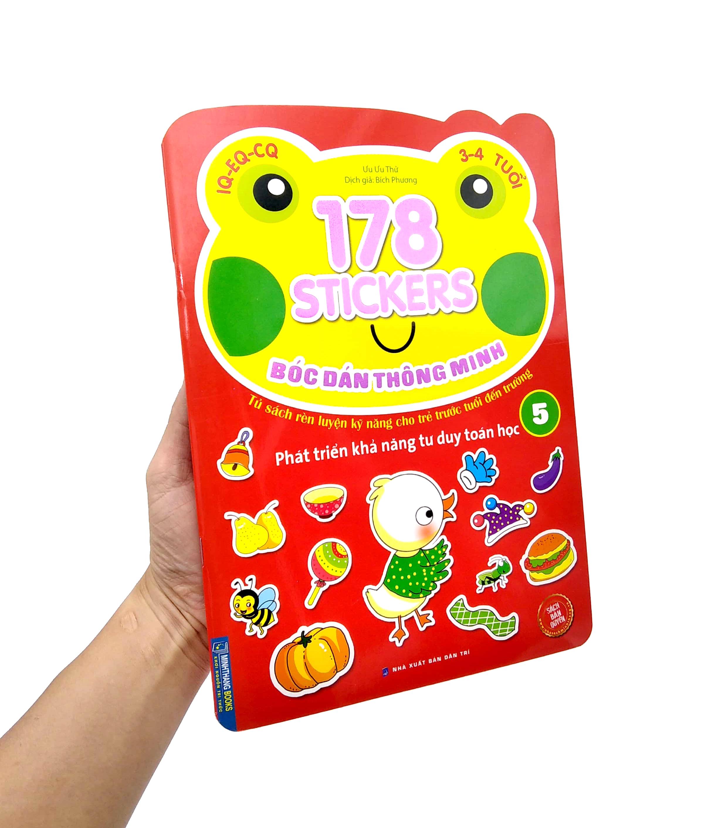 178 Stickers - Bóc Dán Thông Minh Phát Triển Khả Năng Tư Duy Toán Học (3 - 4 Tuổi) - Tập 5