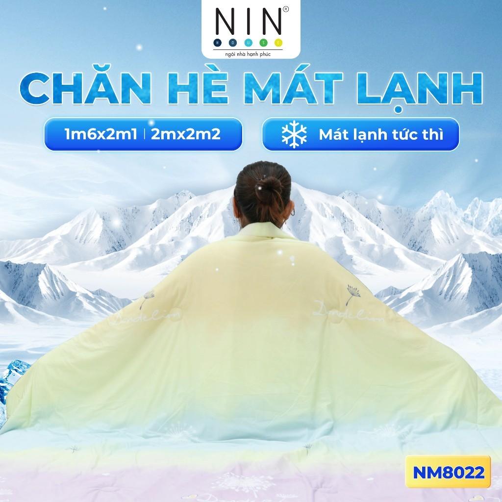 [CHĂN HÈ MÁT LẠNH] Mền lạnh I Cool Advance NIN House NM8036 1m6x2m1 màu gradient pastel | Chăn chần bông Ice Silk
