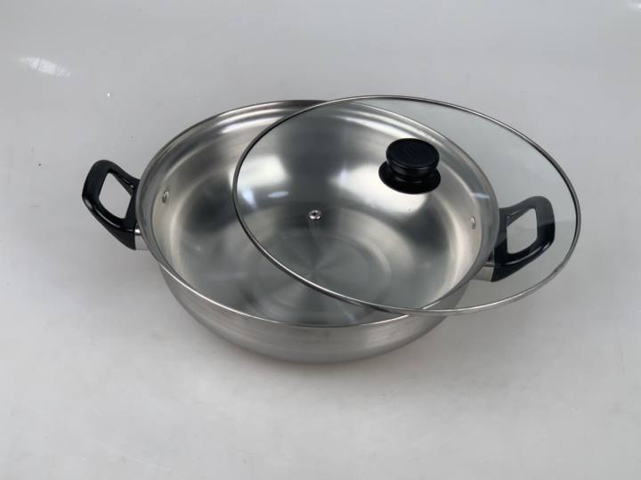 Bếp điện từ kèm nồi lẩu inox size 28cm Apechome, công suất 1800W-Hàng chính hãng