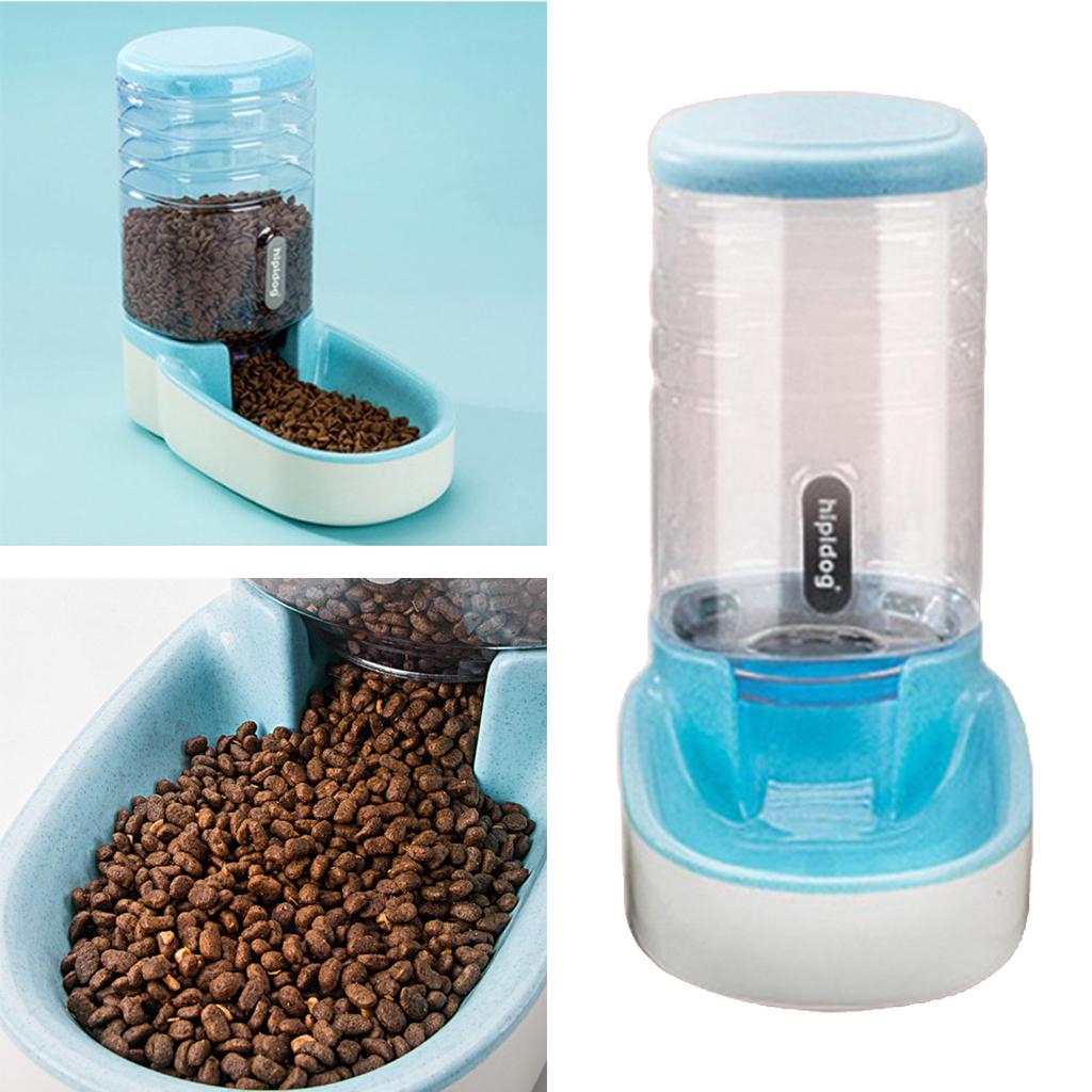 Large Capacity Automatic Pet Feeder Waterer Food Dispenser Blue