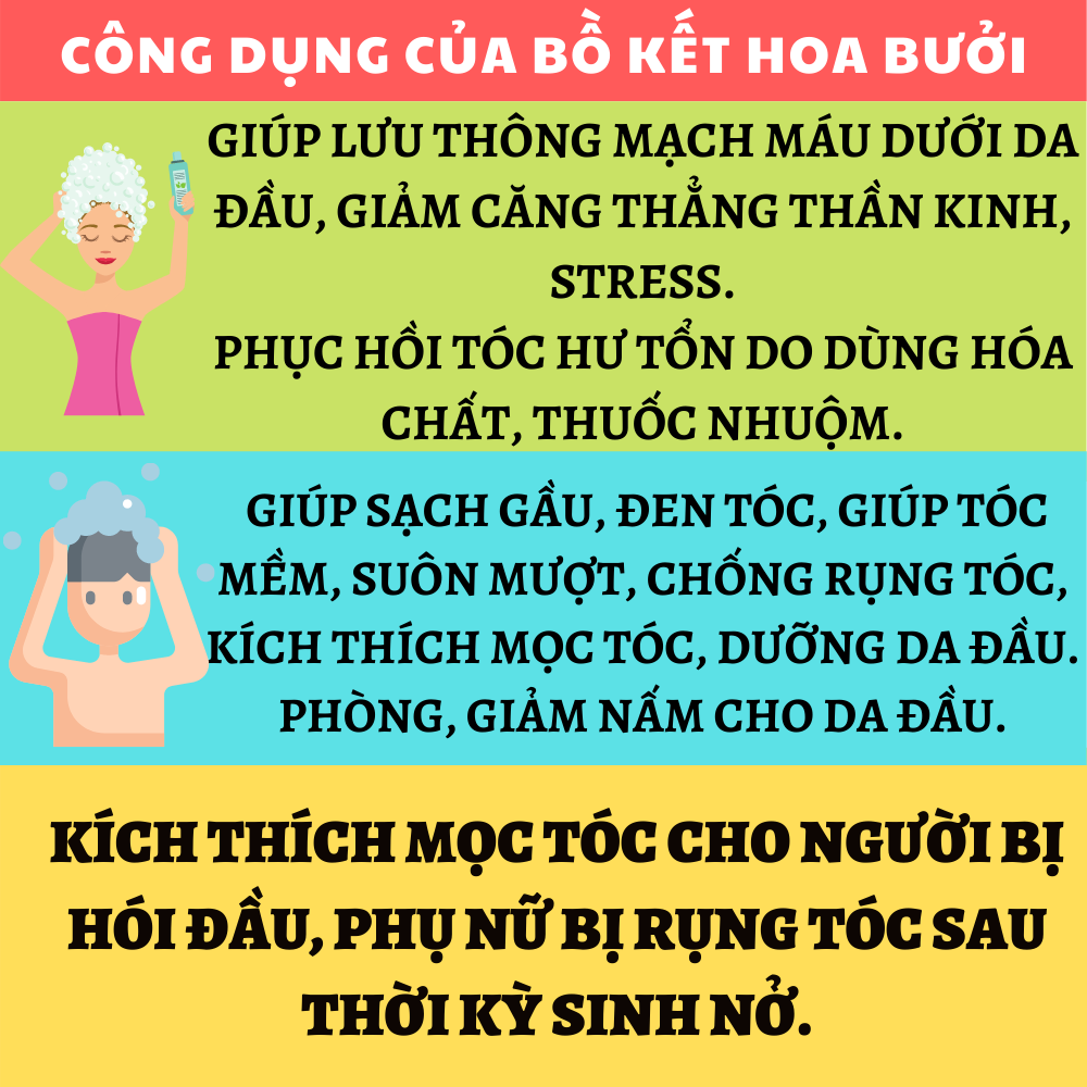 Dầu gội thảo dược Thảo Dược Bồ Kết Sả Chanh Hoa Bưởi Việt Nhật - Dưỡng Tóc, Phục Hồi Tóc, Kích Thích Mọc Tóc (Chai 300 ml)