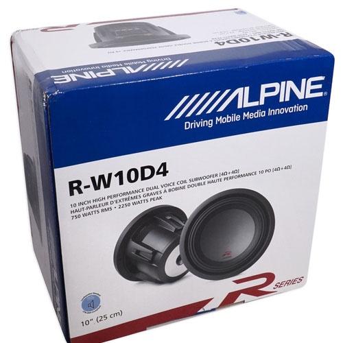 R-W10D4 Loa sub hơi ô tô 10 INCH chính hãng Alpine