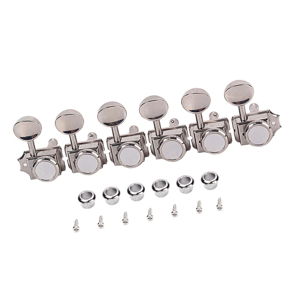 Set of 6 Guitar Tuners Tuning Pegs 6R with Lock for Vintage Style ST TL Electric Guitar Parts