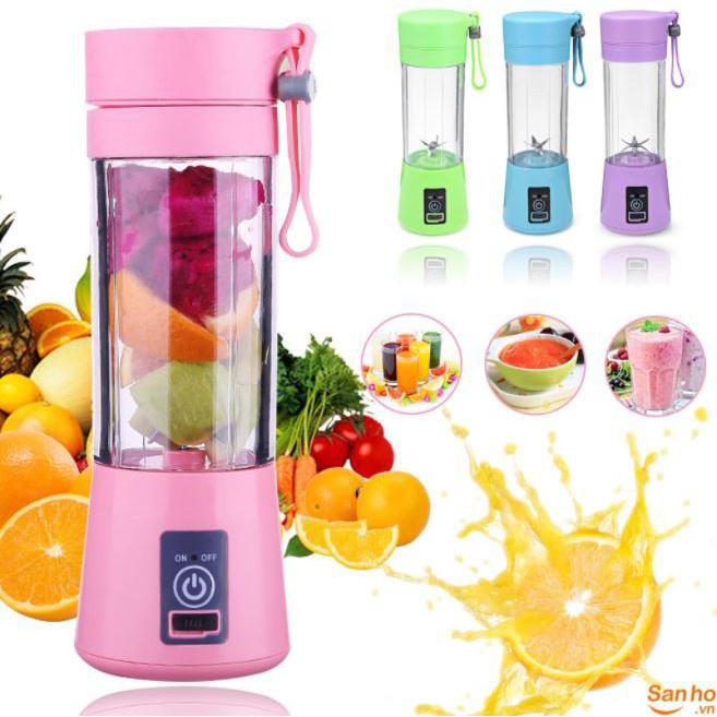 ️HOT SALE️ Máy say sinh tố cầm tay mini đa năng dao 2 lưỡi JUICE CUP HM03