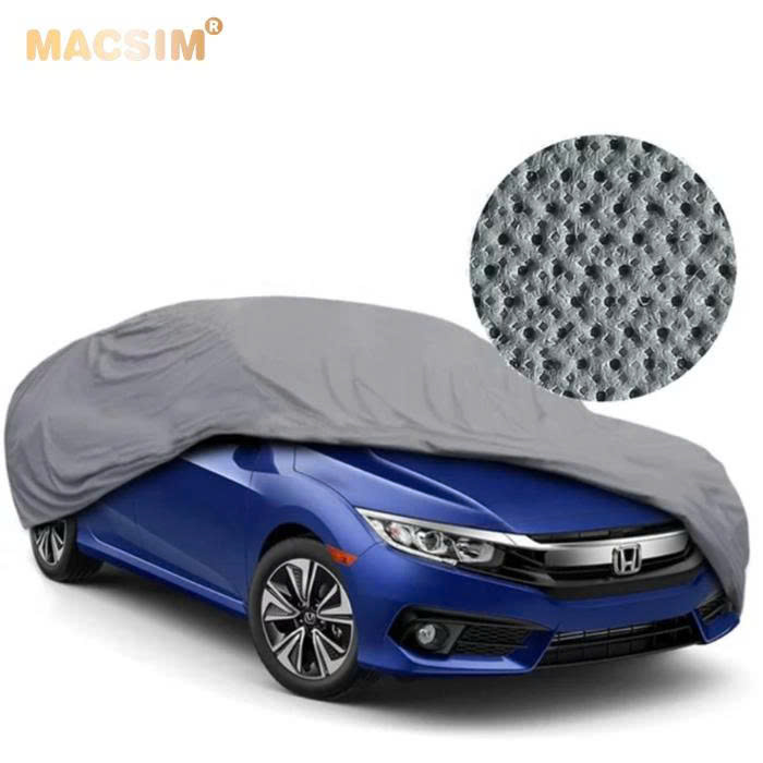 Bạt phủ ô tô chất liệu vải không dệt cao cấp thương hiệu MACSIM dành cho hãng xe Kia Sonet màu ghi