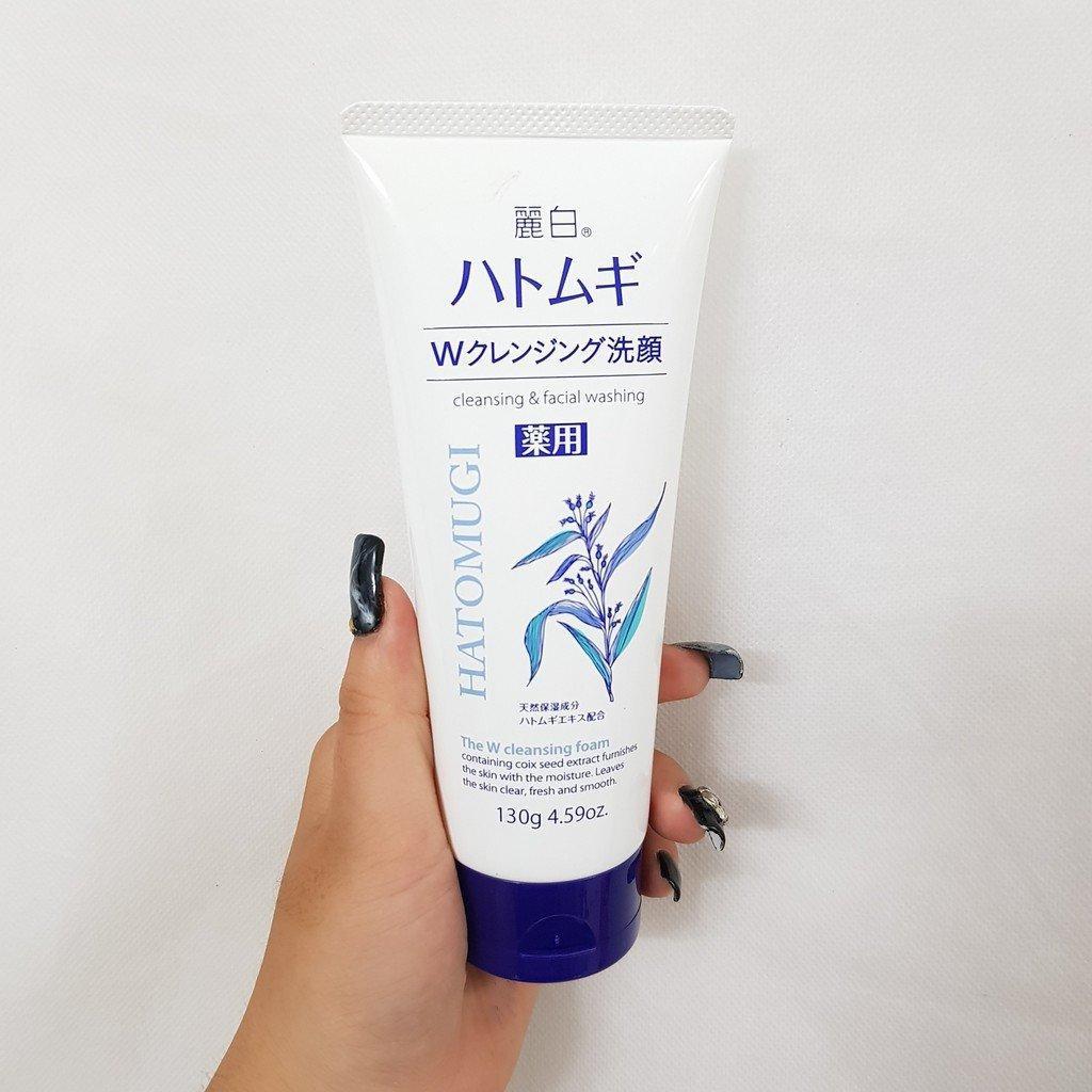Sữa Rửa Mặt Tẩy Trang & Làm Sáng Da Hatomugi Hạt Ý Dĩ Nhật Bản