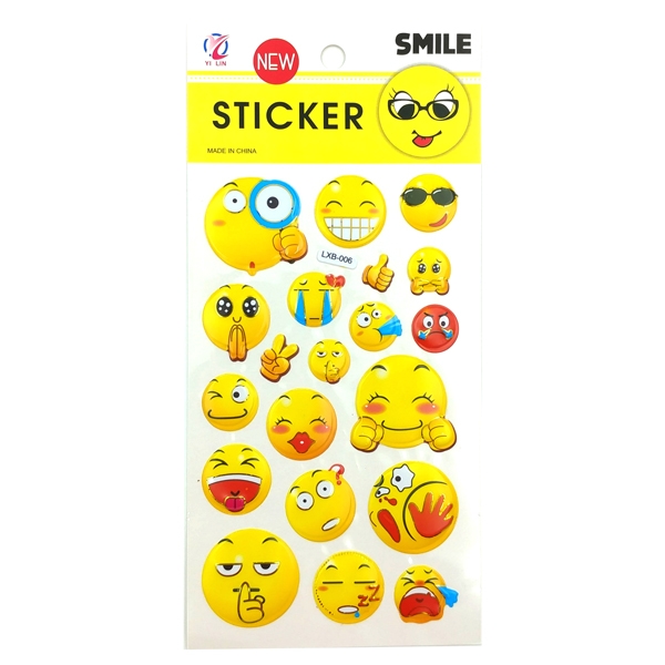 Sticker Mặt Cười Nhiều Hình (Mẫu Sản Phẩm Bên Trong Là Ngẫu Nhiên)