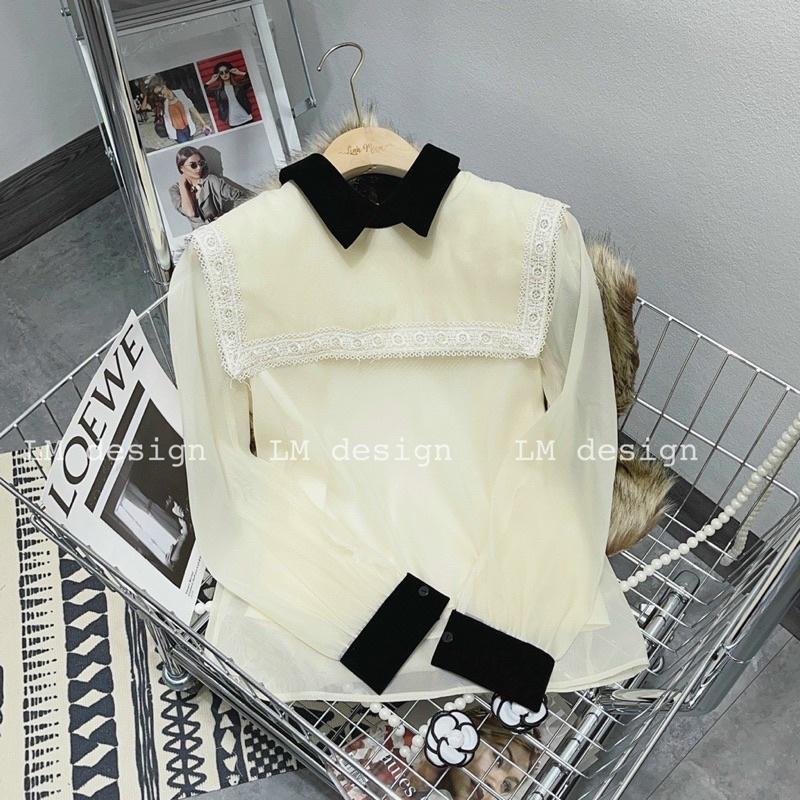 ÁO SƠ MI CỔ PHỐI MÀU