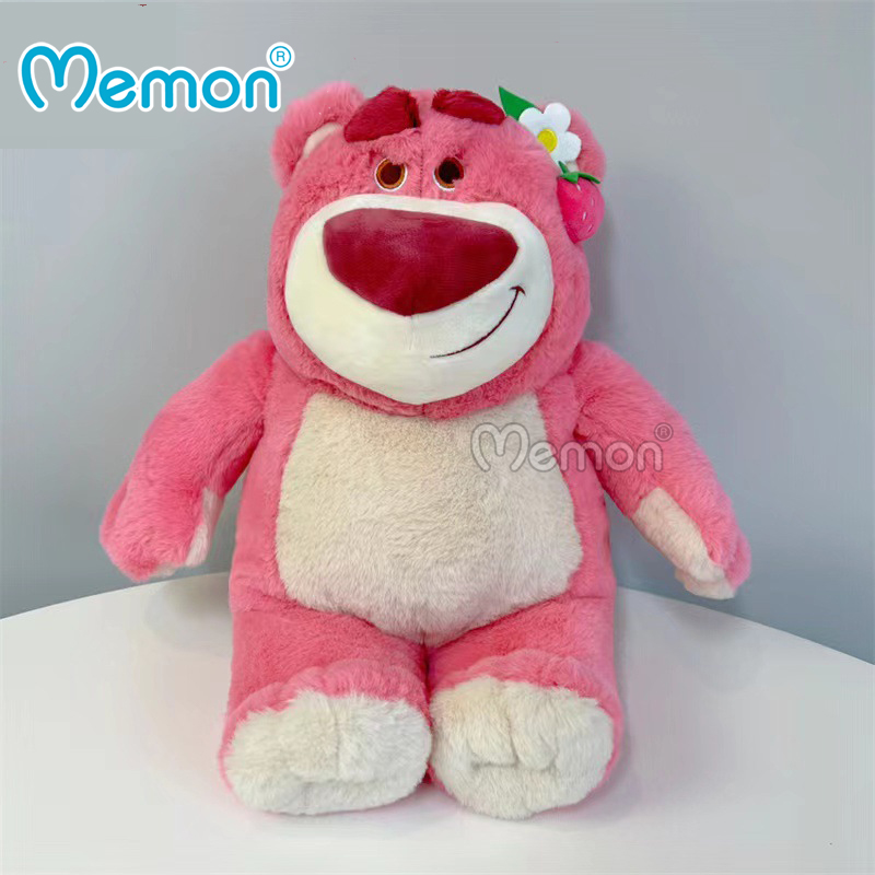 Gấu Bông Lotso Hugging Bear Tai Dâu Đứng 40cm - 60cm Cao Cấp Memon