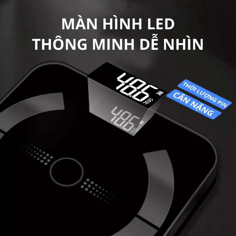 Cân Điên Tử Bluetooth Phân Tích Chỉ Số Cơ Thể Kachi MK223