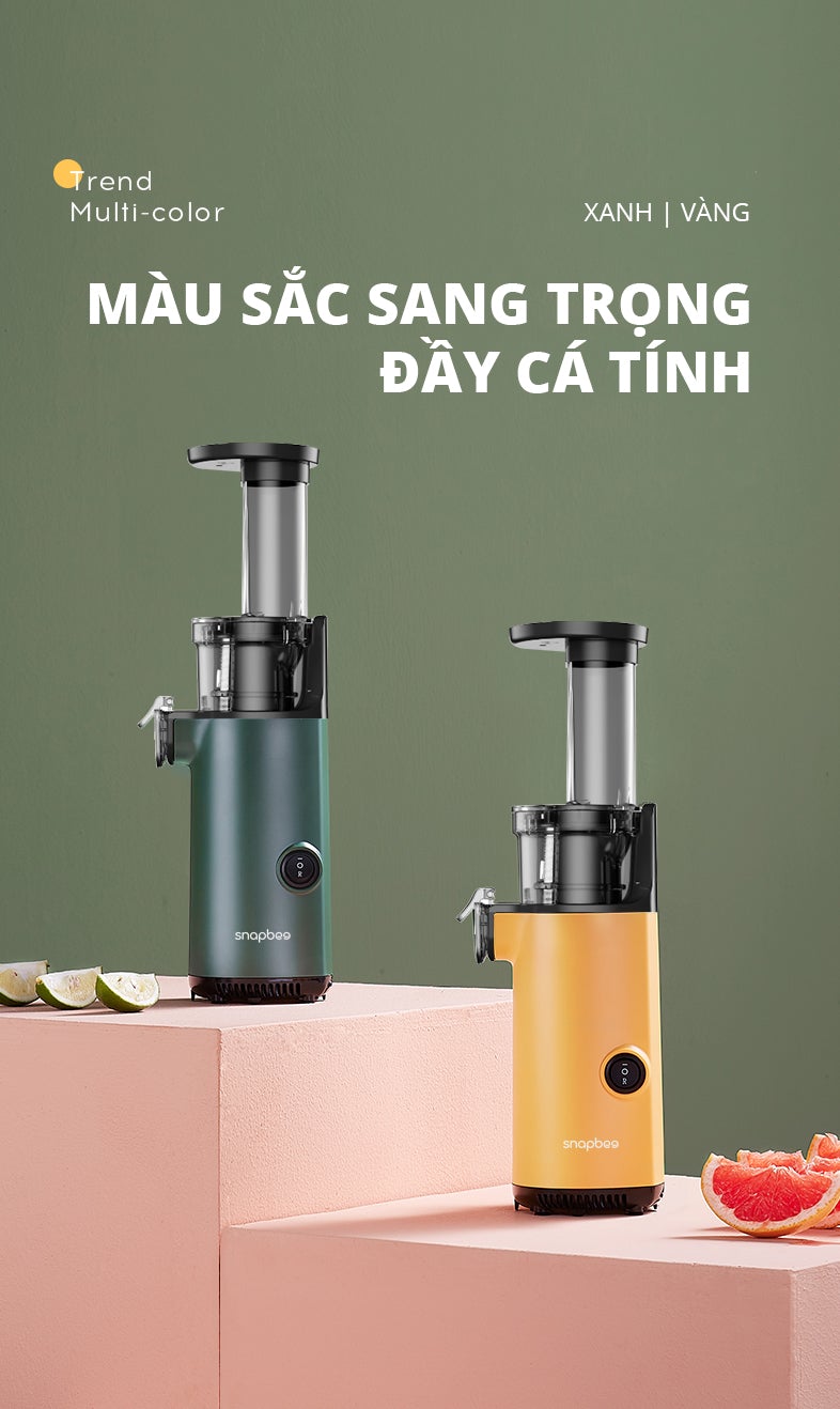 Máy ép chậm rau củ quả đa năng Mini SnapBee SK-202VN - Hàng Chính Hãng  - Thương Hiệu Mỹ