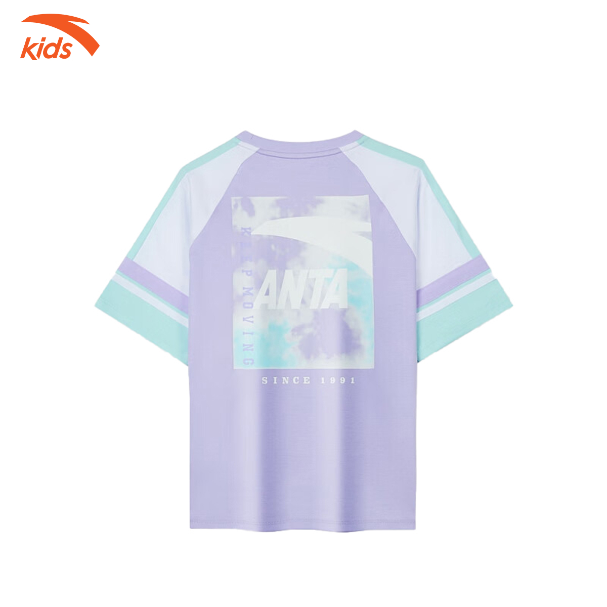 Áo phông thể thao bé gái Anta Kids dòng bóng rổ, vải cotton, thoáng khí W362328145