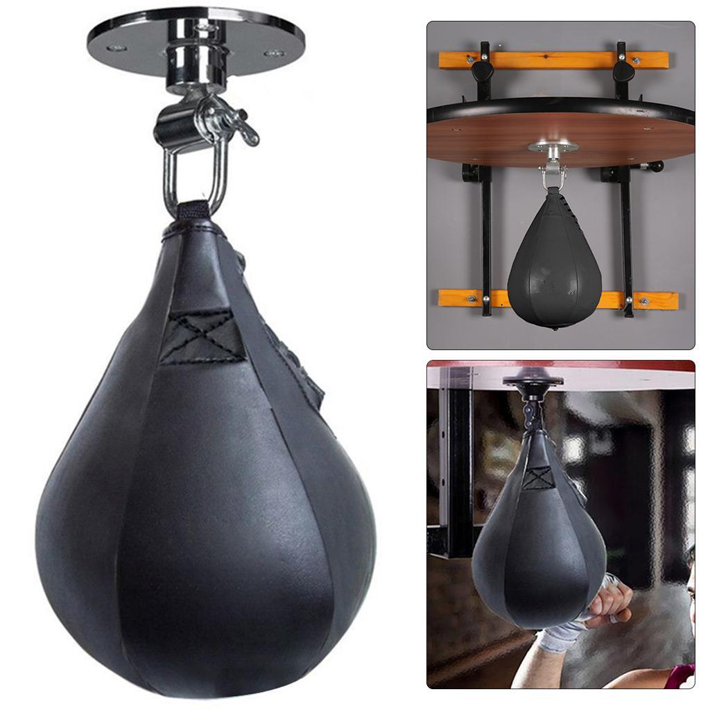 PU Leather Ball Boxing MMA Thai caseing Thai Training Punching Striking Bag Hanging Swivel Hook Hanger Workout Kicking ball Punch Bag