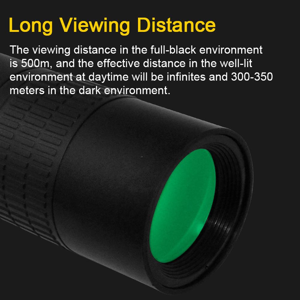 Portable Monocular Crossing Cursor Night-Visions Sight Device Day Night Use 1.54inch Display 350M Effective Viewing Distance Photo Taking Video Recording Infrared Digital Vedio Camera