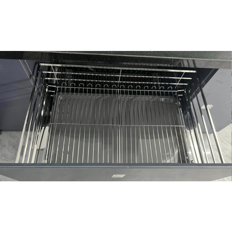 Kệ Xoong Nồi Nan Dẹt Chất Liệu Sus304 Cao Cấp Cánh Kéo Eurotek Màu Sắc Xước Mờ