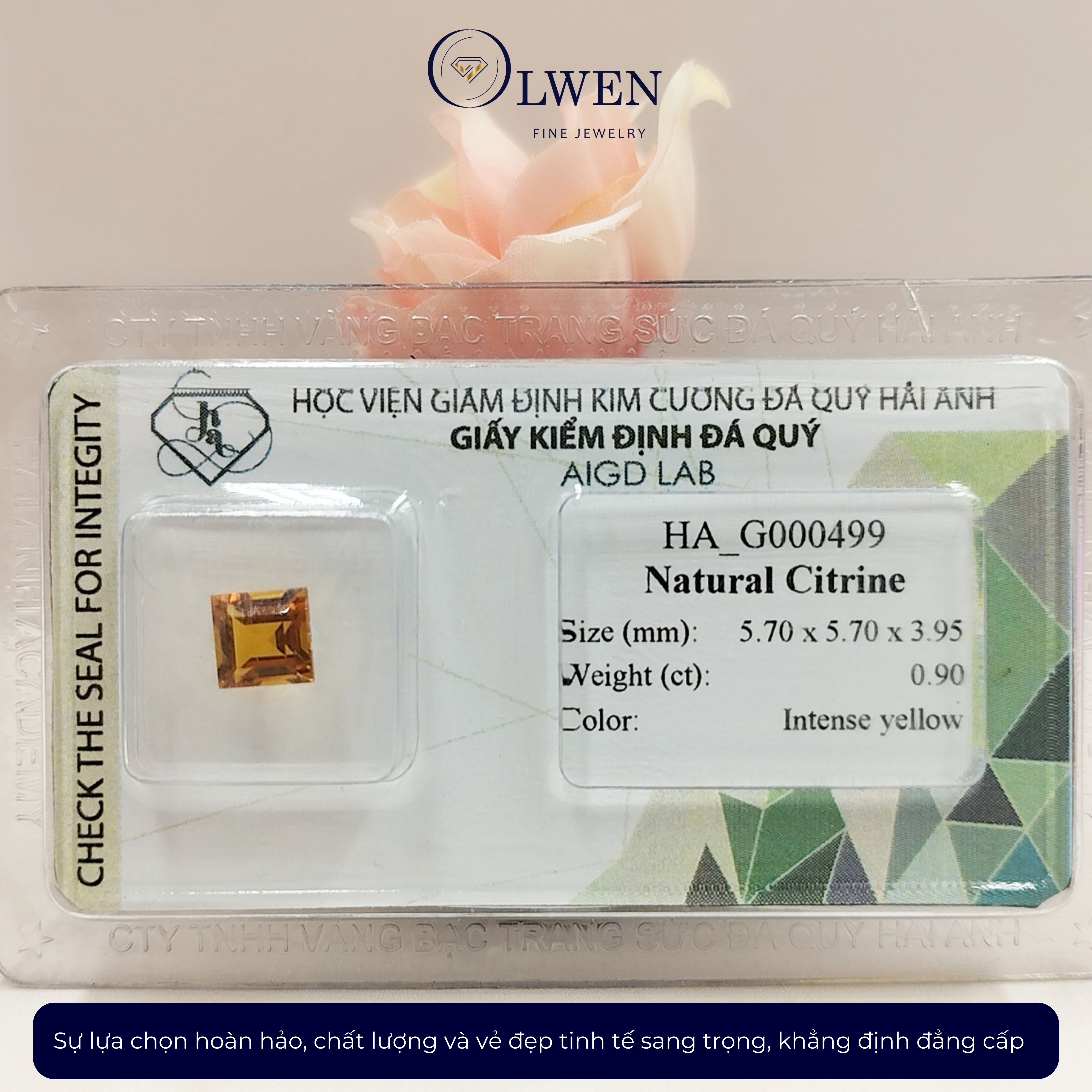 Viên đá thạch anh vàng thiên nhiên_HA-G000499