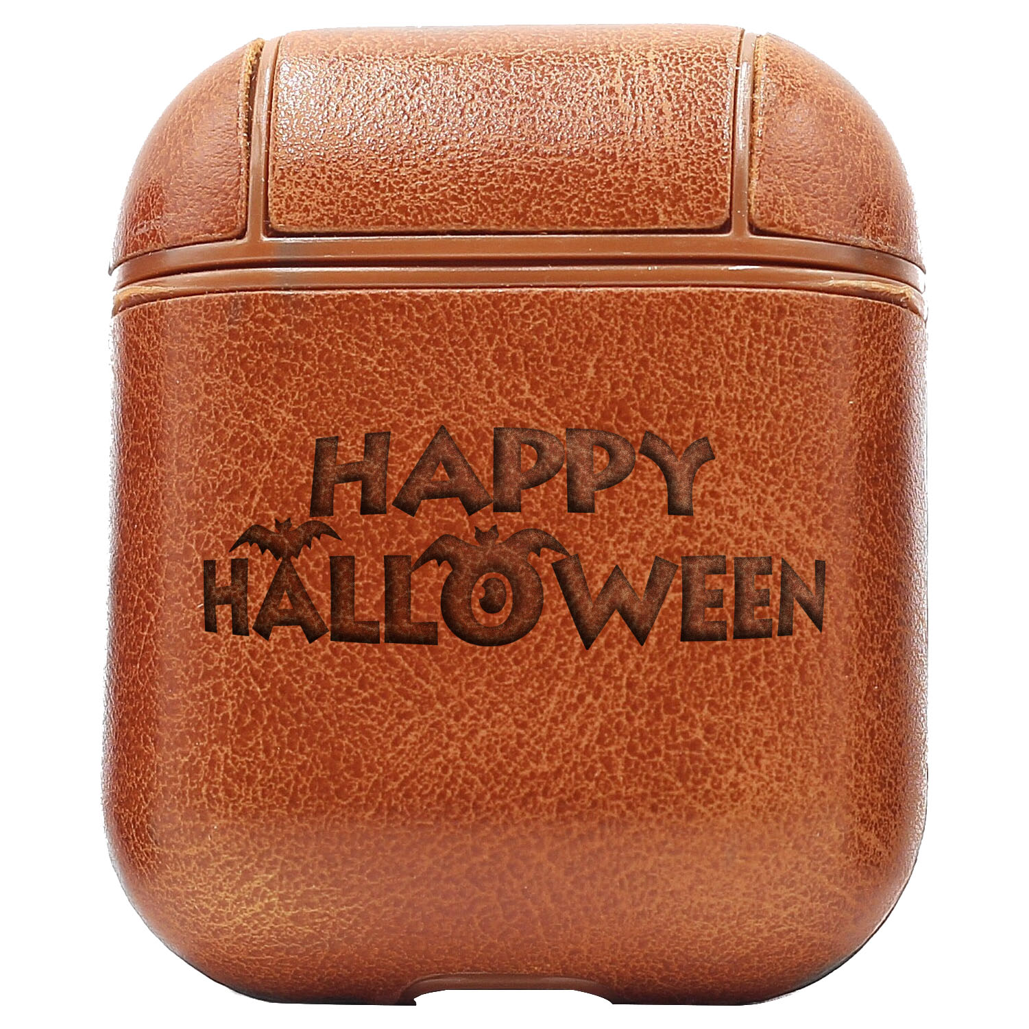 Bao Da Cover Apple Airpods 1 / 2 Premium  Khắc Hình Happy Halloween 2