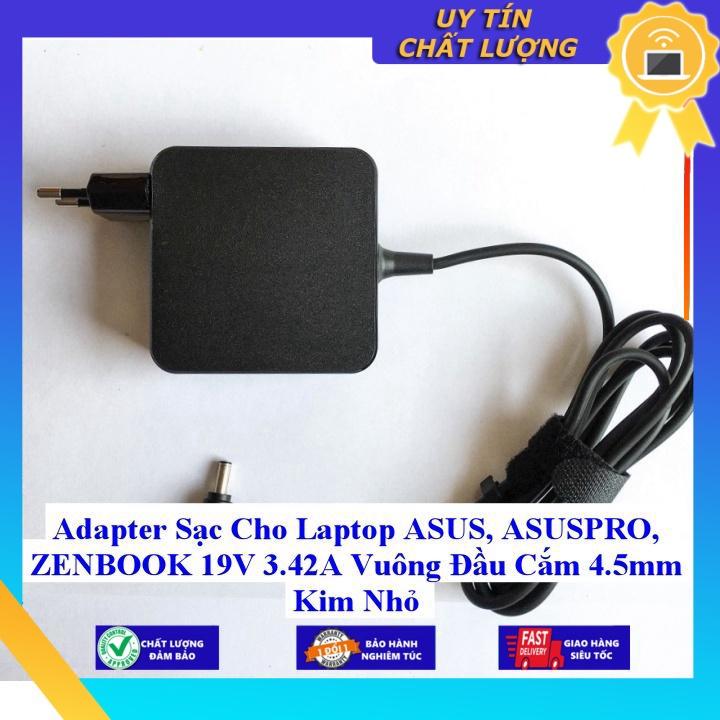 Adapter Sạc Cho Laptop ASUS ASUSPRO ZENBOOK 19V 3.42A Vuông Đầu Cắm 4.5mm Kim Nhỏ - Hàng chính hãng  MIAC918