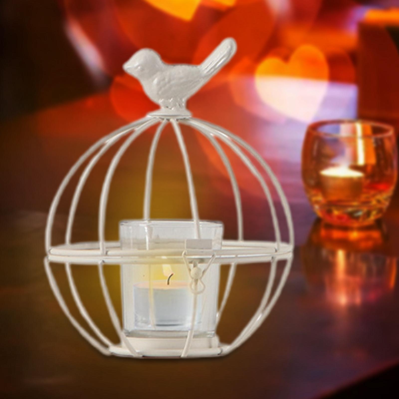 Candle Holder Bird Cage Vintage Style  Decor