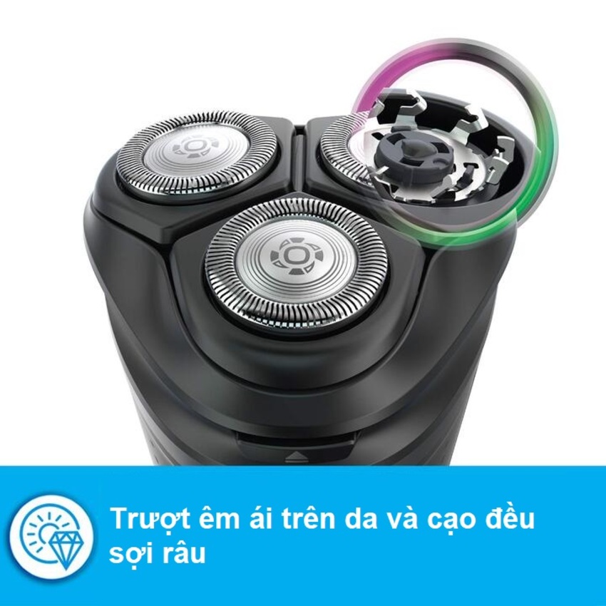 Máy cạo râu khô và ướt Philips AquaTouch S1121 Serial 1000 với lưỡi cạo ComfortCut tự mài - HÀNG NHẬP KHẨU