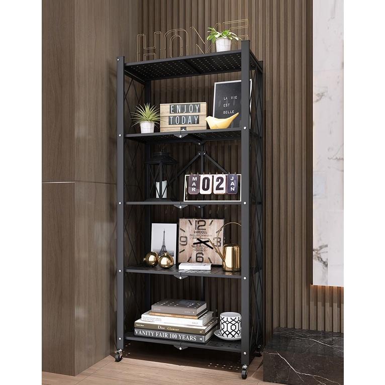Kệ xếp gấp gọn thông minh Hàn Quốc, Kệ để đồ đa năng, 3/4/5 tầng cho nhà bếp, phòng ăn, phòng tắm