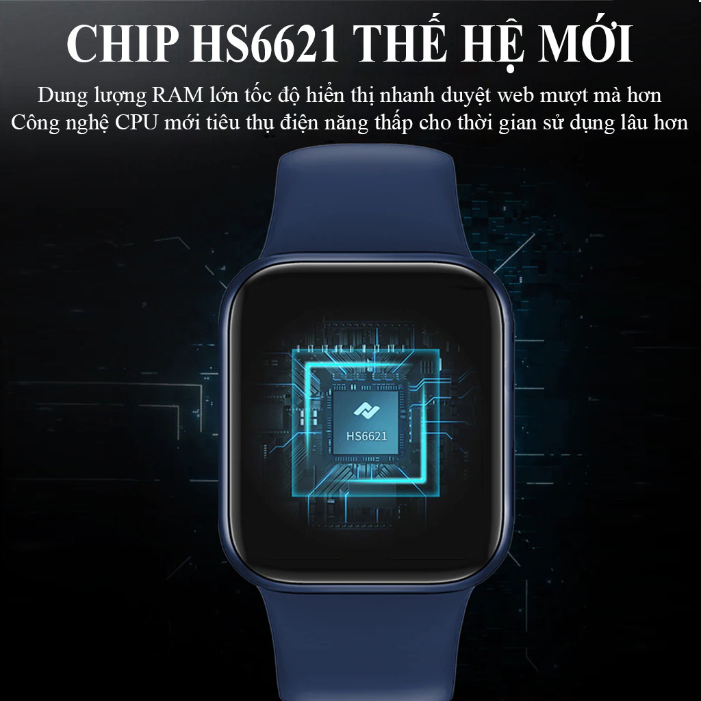 VINETTEAM Đồng hồ thông minh chống nước SMART WATCH I12 Series 6 Kết nối bluetooth Chống Nước IP67 Nghe Gọi Za.lo Theo Dõi Sức Khỏe  có tiếng việt - Hàng chính hãng