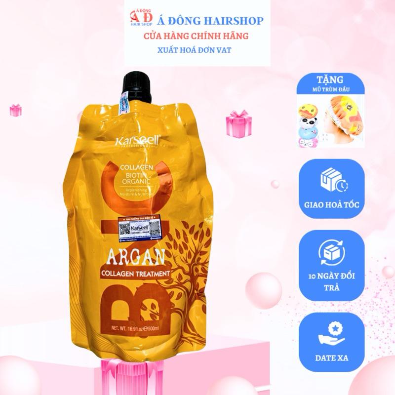 Dầu hấp ủ tóc Karseell BNC Collagen phục hồi suôn mượt tóc 500ml