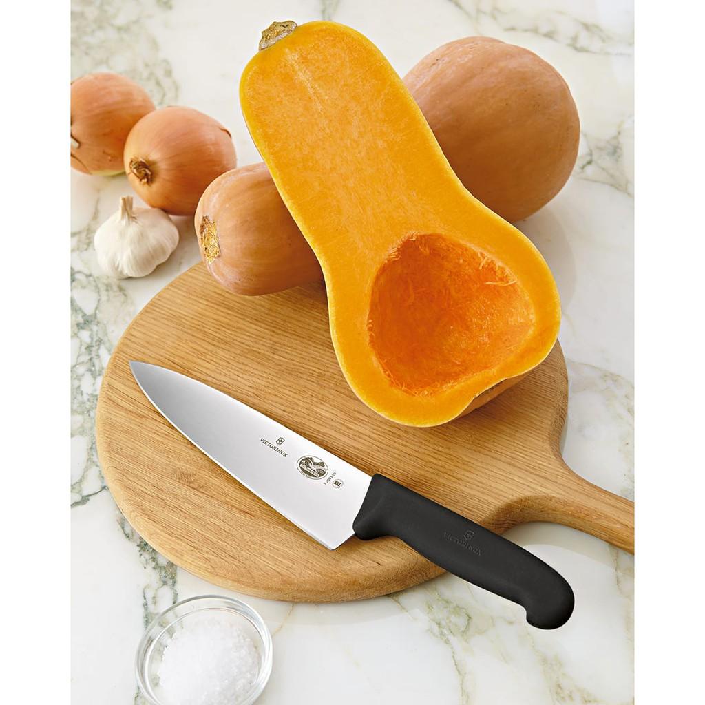 Dao bếp Victorinox Carving Knife màu đen (20cm, fibrox handle, extra broad blade) 5.2063.20