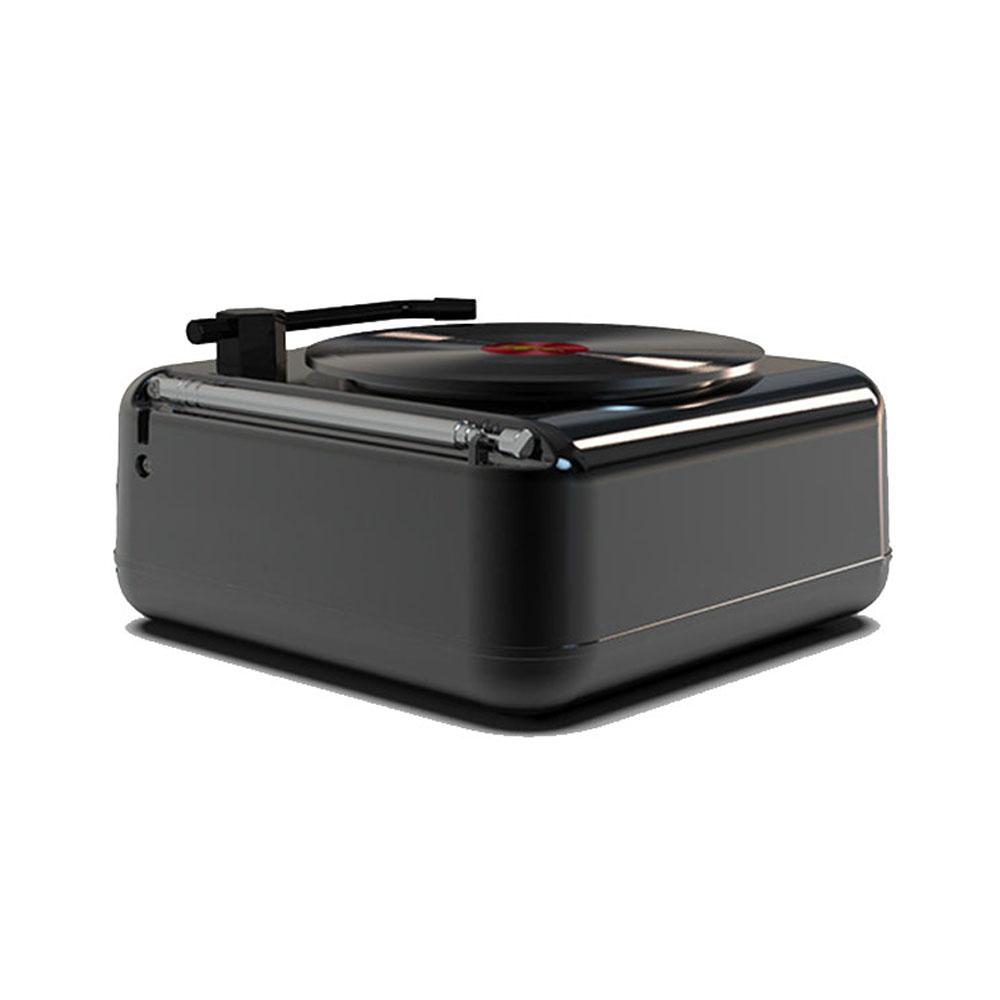 Retro Vincy Loa Không Dây Bàn Xoay Ghi 3D Âm Thanh Nổi HIFI Bass Bluetooth Có Đài FM Khe Cắm Thẻ TF Ổ Đĩa U Color: Pink