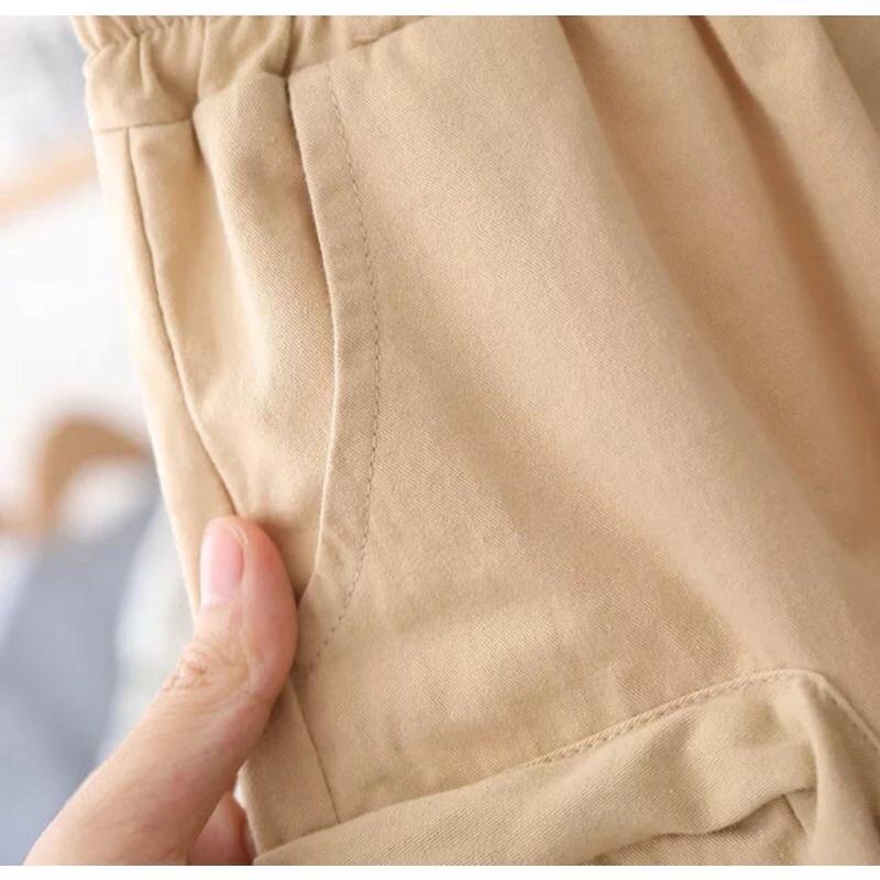 Quần kaki lửng, quần đùi, màu vàng nam nữ lửng ma43142 sumisu shop
