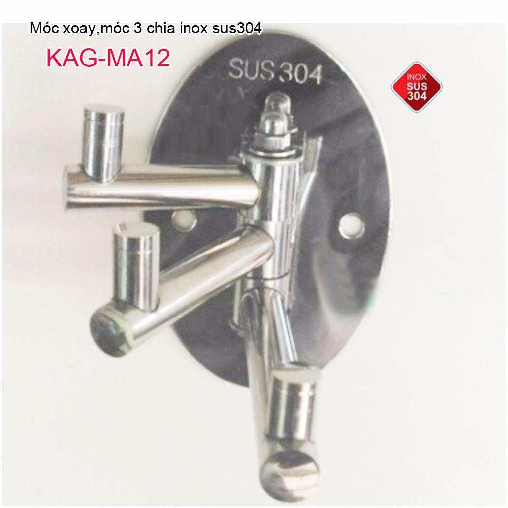 Móc áo Inox 304, móc áo treo đồ Inox SUS304 KAG-MA12