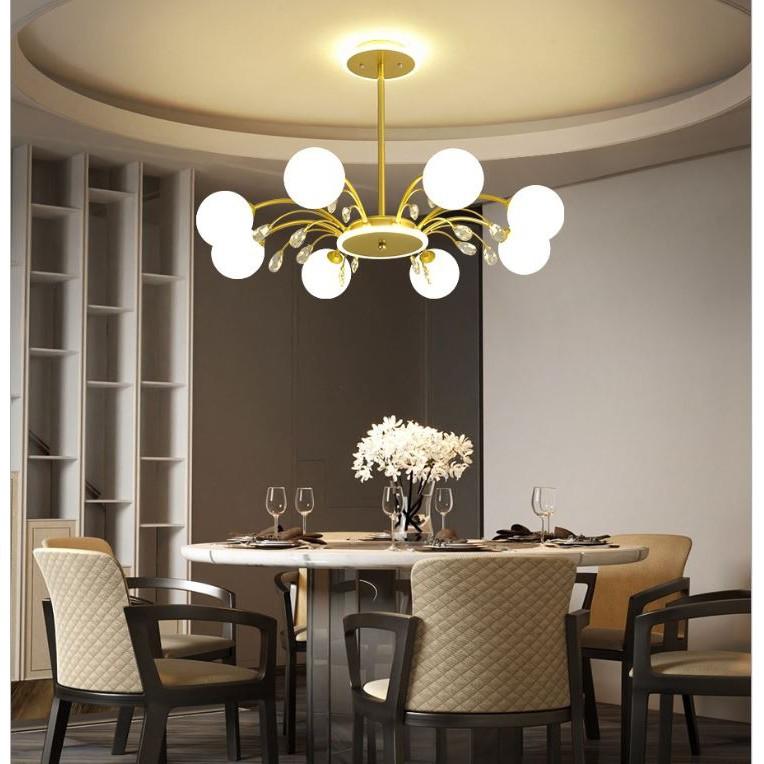 Đèn chùm cao cấp trang trí nội thất sang trọng, hiện đại - kèm bóng LED chuyên dụng.