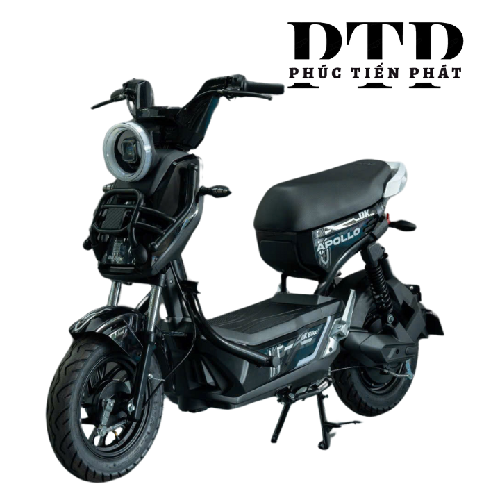 Xe Máy Điện DK Apollo - Bản 4 Bình 20Ah - Đen Sần