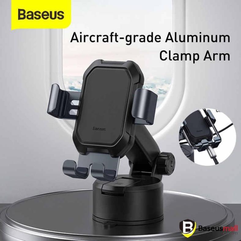 Giá đỡ điện thoại hút chân không dùng gắn kính hoặc táp lô trên xe hơi Baseus Tank Gravity Car Mount (Hàng chính hãng