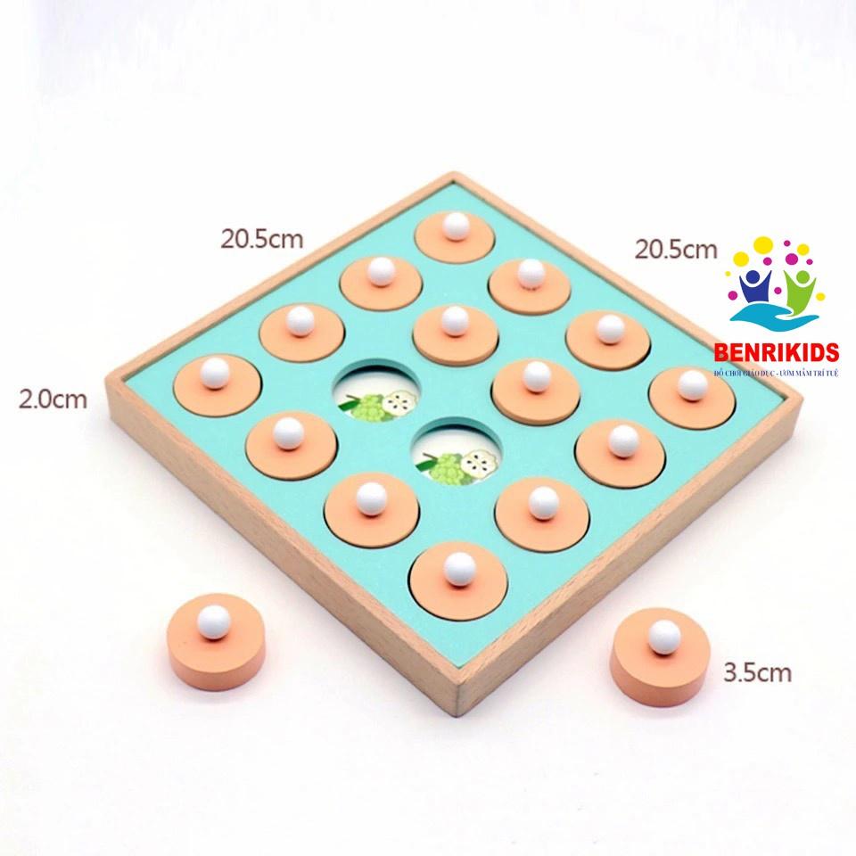 Đồ chơi lật hình cặp giống nhau bằng gỗ 12 chủ đề cho bé rèn luyện khả năng ghi nhớ