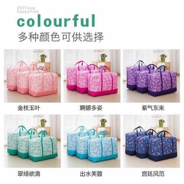 SET 3 túi đựng chăn màn quần áo chống thấm - màu ngẫu nhiên-HH261