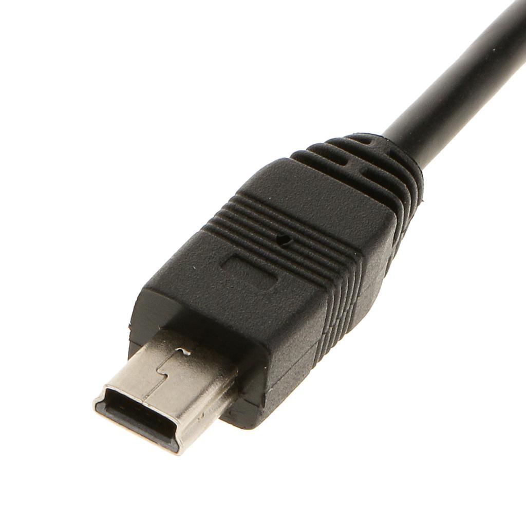11-20pack Mini USB 5 Pin Male to USB 2.0 B Female Jack Printer Panel Mount Cable
