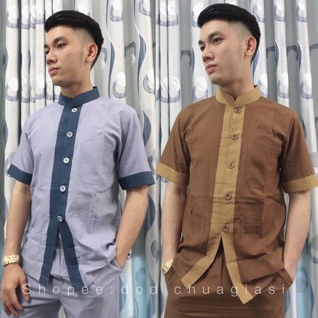 ĐỒ LAM ĐI CHÙA Lãnh Tựu Phối Tay Ngắn